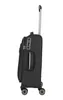 A side view of a black trolley suitcase with a telescopic handle extended. Produktbild-Vorschau