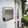 Briefkasten Edelstahl 38x43x12cm, 2 Schlüssel, rostfrei Produktbild-Vorschau 3
