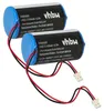 vhbw 2x Batterie Ersatz für Visonic 0-9912-K, ER34615M, Produktbild-Vorschau 1