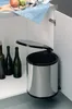Sagero Abfalleimer / Türsammler 13 Liter Edelstahl/schwarz Produktbild-Vorschau 3