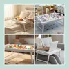Relaxdays Betttablett, Bambus, HxBxT: 20 x 50 x 30 cm, Produktbild-Vorschau 3