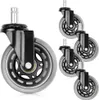 A set of five office chair casters, with one in the foreground and four in the background. Náhled obrázku produktu