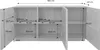 Credenza effetto legno 3 ante, 160cm, Noce Anteprima dell’immagine prodotto 6