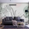 Vlies Fototapete - Leaves in Pastels 400x280 cm Blätter Produktbild-Vorschau 2