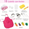 GOPLUS Kinderküche mit Kochfeld, Pretend-Spielset mit Produktbild-Vorschau 6