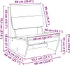 vidaXL Gartenstühle 2 Stk. 60x64x70,5 cm Massivholz Kiefer Produktbild-Vorschau 8