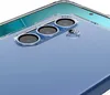 Close-up view of the camera module and part of the back of a blue smartphone, encased in a clear protective case. Anteprima dell’immagine prodotto