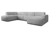 AX LIVING Canapé XXL forme U Didim gris clair largeur 378cm Voir les images du produit 3