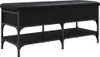 vidaXL Lavice na boty černá 102x42x45 cm Materiál na bázi Náhled obrázku produktu 1