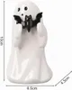 2 Stück Halloween Deko Geister Figuren mit Fledermaus Produktbild-Vorschau 2