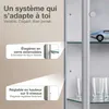 K-Möbel Vitrine en verre debout en aluminium / argent Voir les images du produit 4