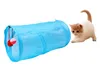 Tunnel di gioco in tessuto per gatti - 50 cm blu Anteprima dell’immagine prodotto 3