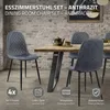 ML-Design Esszimmerstühle 4er Set, Anthrazit, Küchenstuhl Produktbild-Vorschau 2