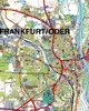 Słubice, Francoforte sull'Oder. Mappa della città / Mappa Anteprima dell’immagine prodotto 3