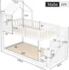 Merax Etagenbett 90x200cm mit Rausfallschutz, Kinderbett Produktbild-Vorschau 5