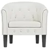 vidaXL Fauteuil club blanc similicuir Voir les images du produit 3