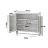 AIORBER Wandschrank 60cm Vintage mit Glastüren und Produktbild-Vorschau 3