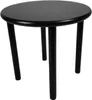 BEGRYF Schwarzer Holzhocker 45 cm – runder minimalistischer Produktbild-Vorschau 1