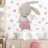 Kinder Tier Wandsticker, Wandaufkleber Deko (Liebes hasen Produktbild-Vorschau 2
