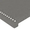 vidaXL LED Kopfteil Dunkelgrau 100x5x78/88 cm Stoff Produktbild-Vorschau 5