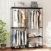 HOMCOM Kleiderschrank Stoffschrank mit Kleiderstange, Produktbild-Vorschau 2