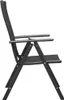 vidaXL Gartenstühle 4 Stk. Poly Rattan Schwarz Produktbild-Vorschau 3
