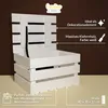 Creative Deco Weiße Holzkiste mit Deckel | 40 x 30 x 22 cm Produktbild-Vorschau 4