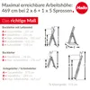 Hailo S100 ProfiLOT 3-teilige Alu-Kombileiter mit Produktbild-Vorschau 5