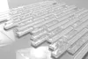 Mosaico di vetro bianco "ALISEDA WHITE", piastrella di Anteprima dell’immagine prodotto 1