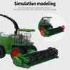 A close-up marketing image of a green toy harvester with text overlays. Náhled obrázku produktu