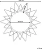 BELIANI Wandspiegel Schwarz Rattan 61 cm Rund Sonnenform Produktbild-Vorschau 6