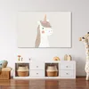 Leinwand Bilder 120x80 cm - Kinder Beige - Einhorn, Bilder Produktbild-Vorschau 3