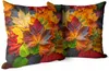 HomeView Herbstmotiv Dekorative Kissenhülle Blatt 40x40 cm Produktbild-Vorschau 2
