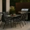 MEVEN Gartentisch Tampa gehärtete Glasplatte 150×90cm - Produktbild-Vorschau 8