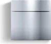A close-up, front-facing view of a brushed stainless steel mailbox. Anteprima dell’immagine prodotto