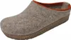 A single beige slipper with an orange trim is shown against a white background. Produktbild-Vorschau
