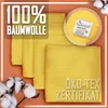 Frottier Seiftücher 10er Pack 30x30cm, 100% Baumwolle, Gelb Produktbild-Vorschau 6