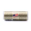 A close-up of a cylindrical product with text and an American flag graphic. Produktbild-Vorschau