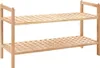 vidaXL Scarpiera in legno massiccio di noce 69x26x40 cm Anteprima dell’immagine prodotto 7
