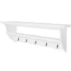 vidaXL Portemanteau MDF Blanc Style Baroque - Patères & Voir les images du produit 8