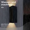 Calex Milan Wandleuchte, für Außen & Innen, warmweißes Up & Produktbild-Vorschau 2