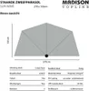A diagram of a parasol with dimensions and specifications. Produktbild-Vorschau