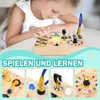 Montessori Toys Clock Busy Board Jouets Montessori à partir Voir les images du produit 5