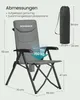 SONGMICS Campingstuhl faltbar, 2er Set, 95°-150° Produktbild-Vorschau 8