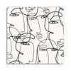 DEQORI Glasbild Echtglas 30x30 cm 'Linien formen Gesichter' Produktbild-Vorschau 2