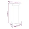 vidaXL Stojak na kwiaty 40x40x90 cm lite drewno sosnowe Podgląd zdjęcia produktu 8