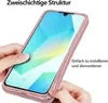Hands are shown installing a pink phone case onto a smartphone. Produktbild-Vorschau