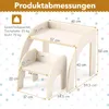 GOPLUS Kindertisch mit Stuhl, Kindersitzgruppe Holz mit der Produktbild-Vorschau 5
