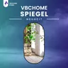 VBChome Oval Spiegel 80 x 40 cm Schwarz Produktbild-Vorschau 2