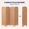 IvoQ Paravento – 4 Pannelli – 170 x 160 cm – Divisorio Anteprima dell’immagine prodotto 6